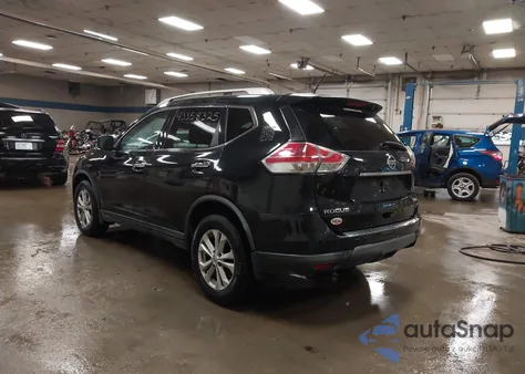 2016 Nissan Rogue Sv z USA, uszkodzony, nr VIN KNMAT2MVXGP650064
